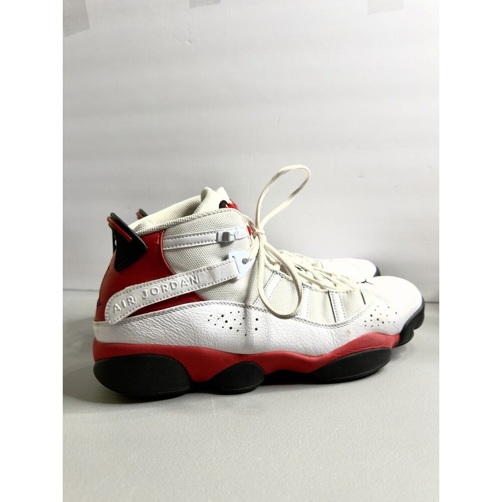 Jordan Air Jordan 6 Rings White/Black/University Red Mid Top Lace-Up